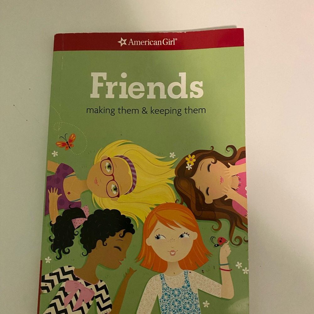 American Girl Friends Book with Red and Green Cover